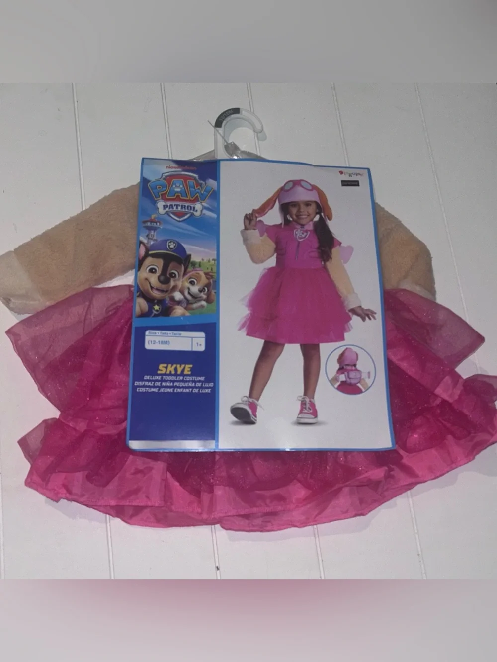 Paw Patrol Skye Costume Dress & Backpack NO HAT Baby Girl Infant 12-18 months